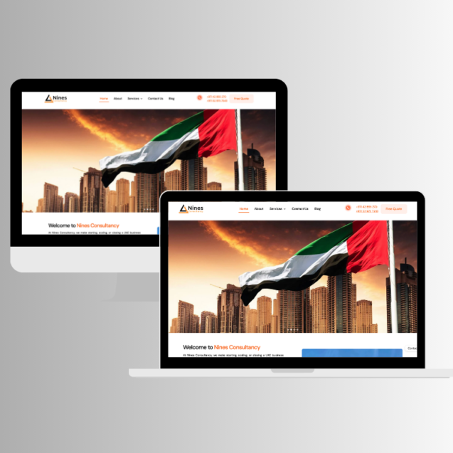 Website Design for Nines Consultnacy