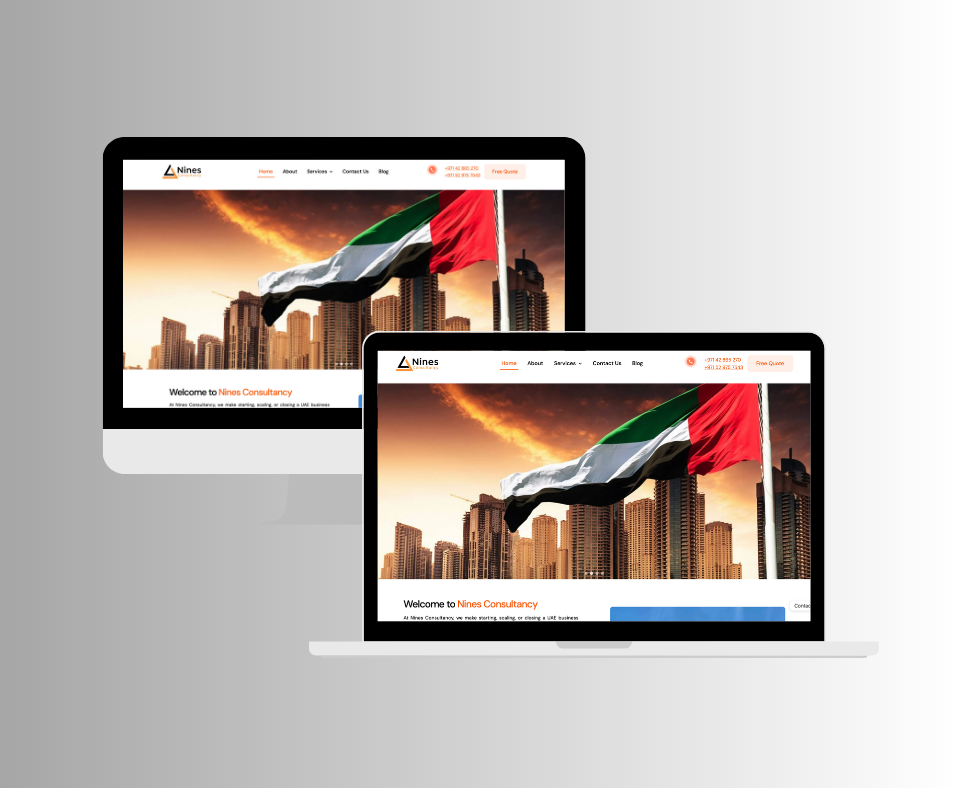 Website Design for Nines Consultnacy